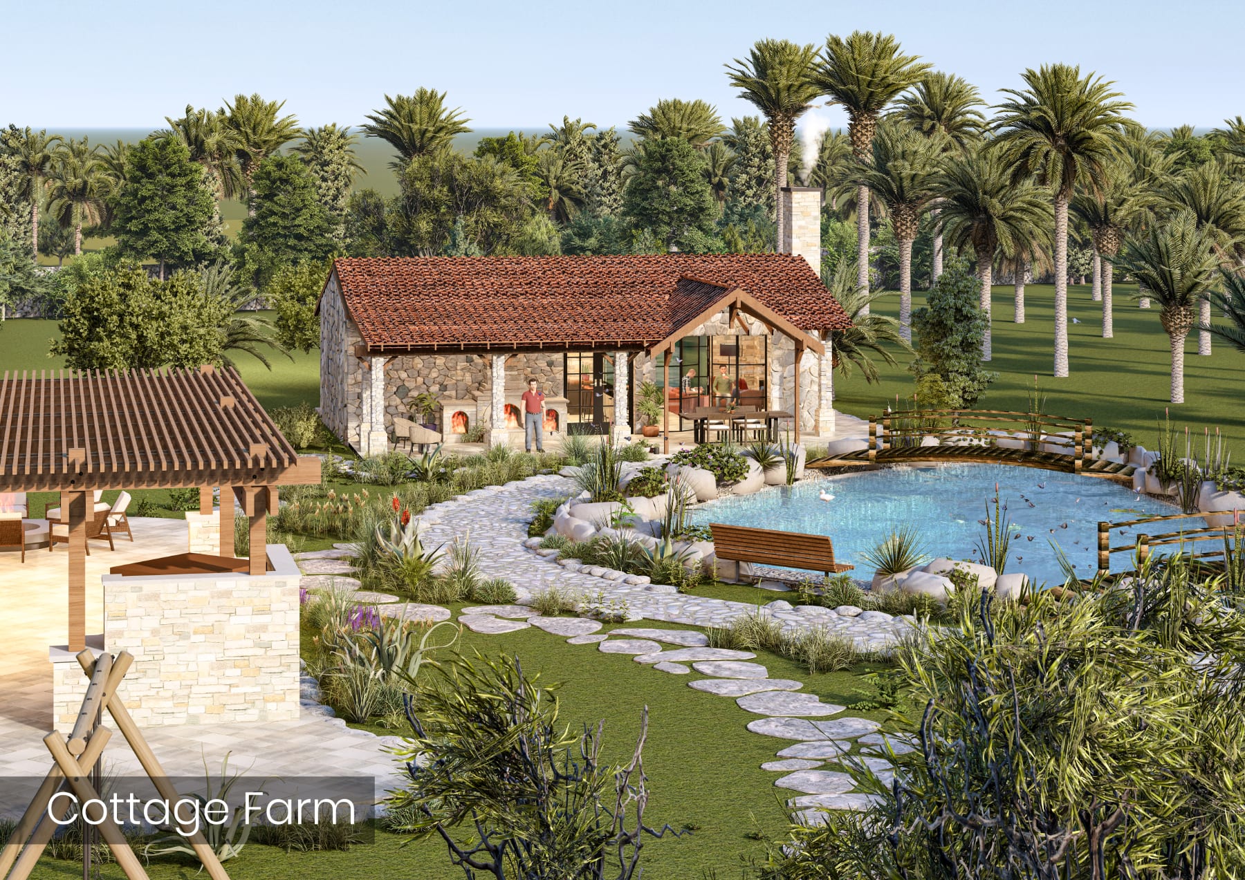 English-style private farm — 1