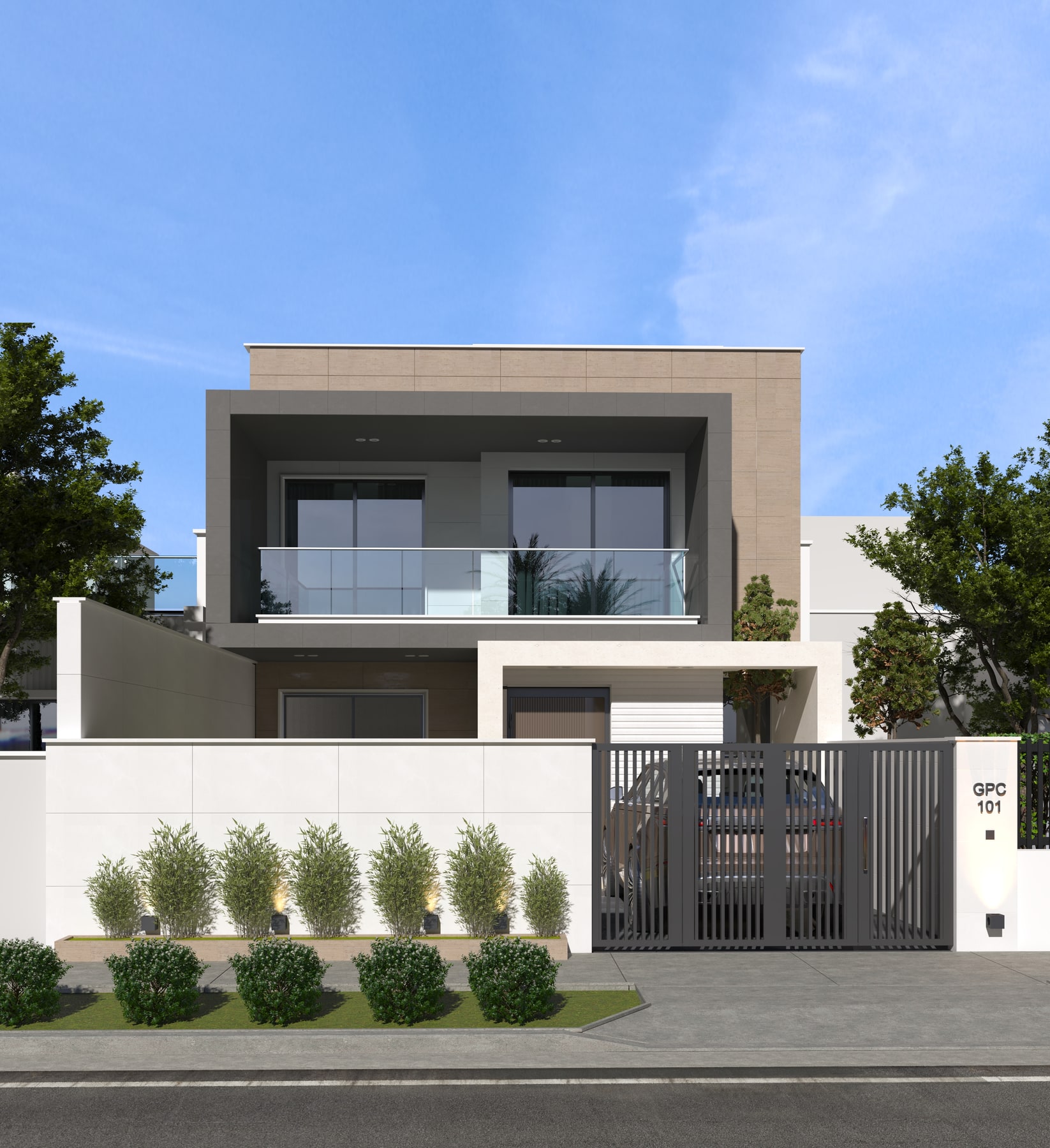 دار سكني بكتل متداخلة — 1
