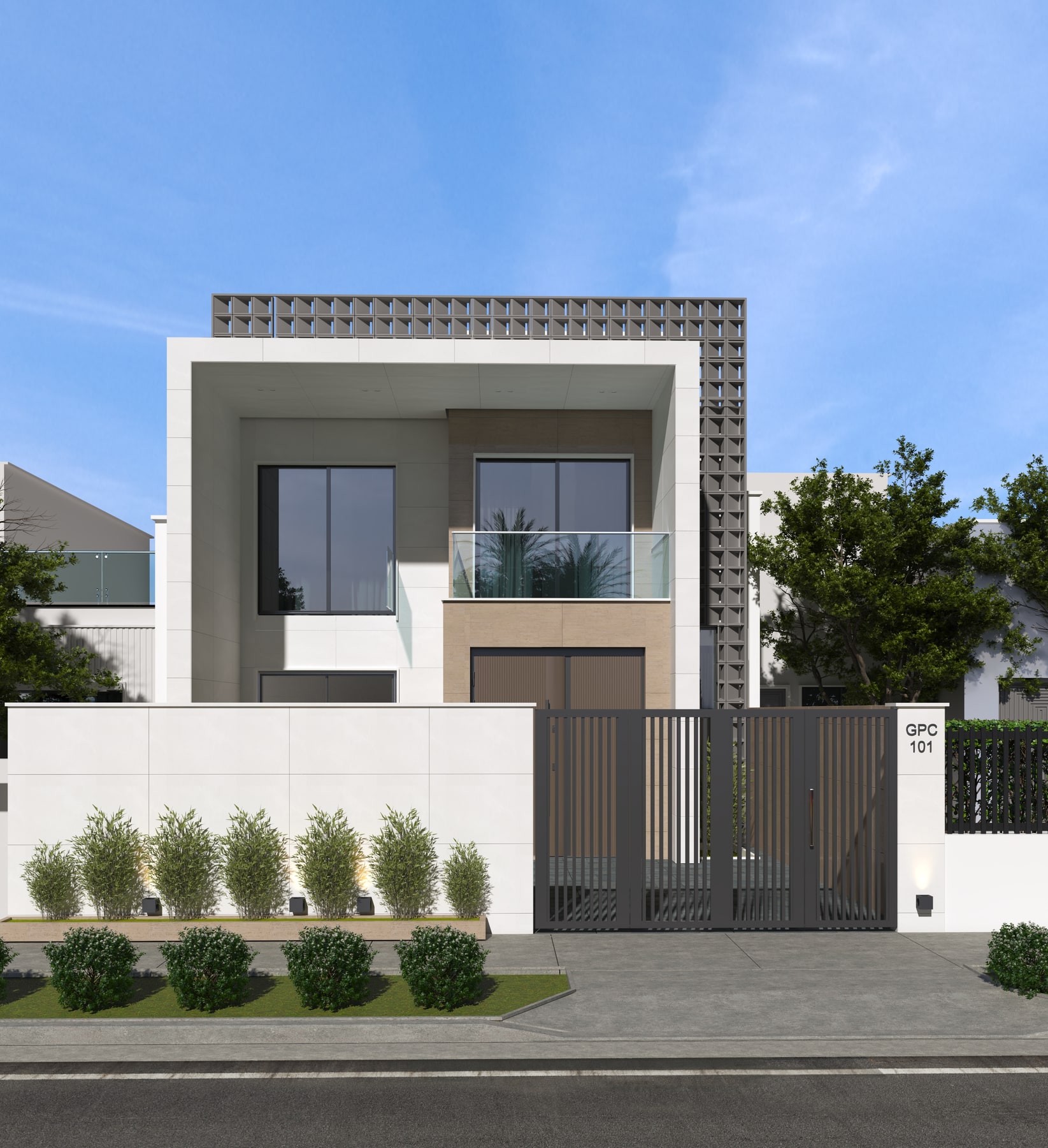 دار سكني بكتل متداخلة — 3