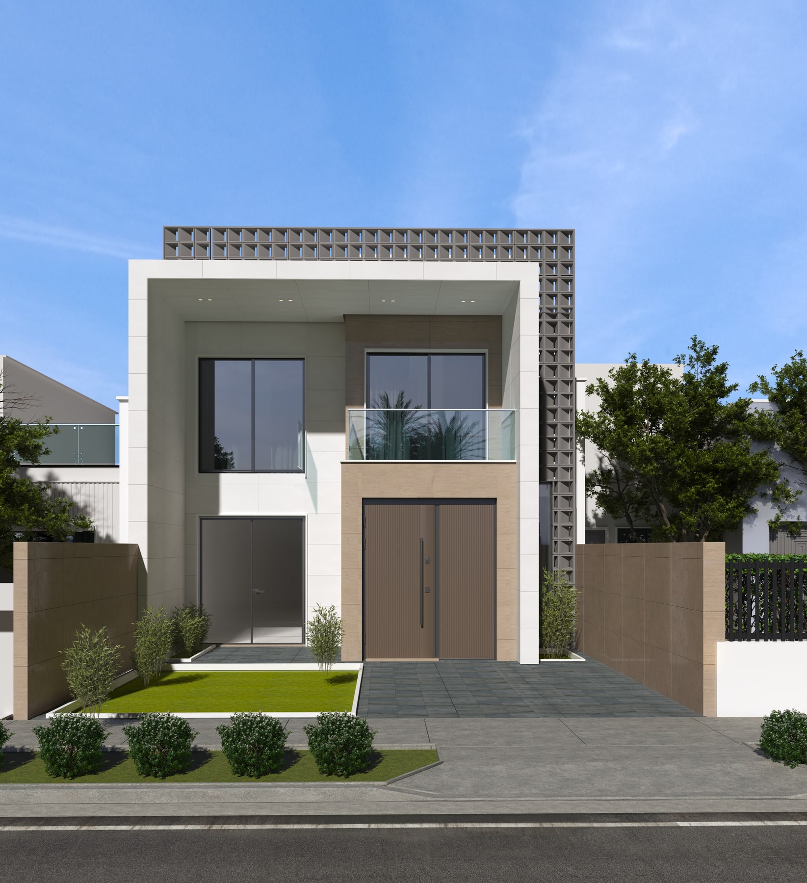 دار سكني بكتل متداخلة — 4