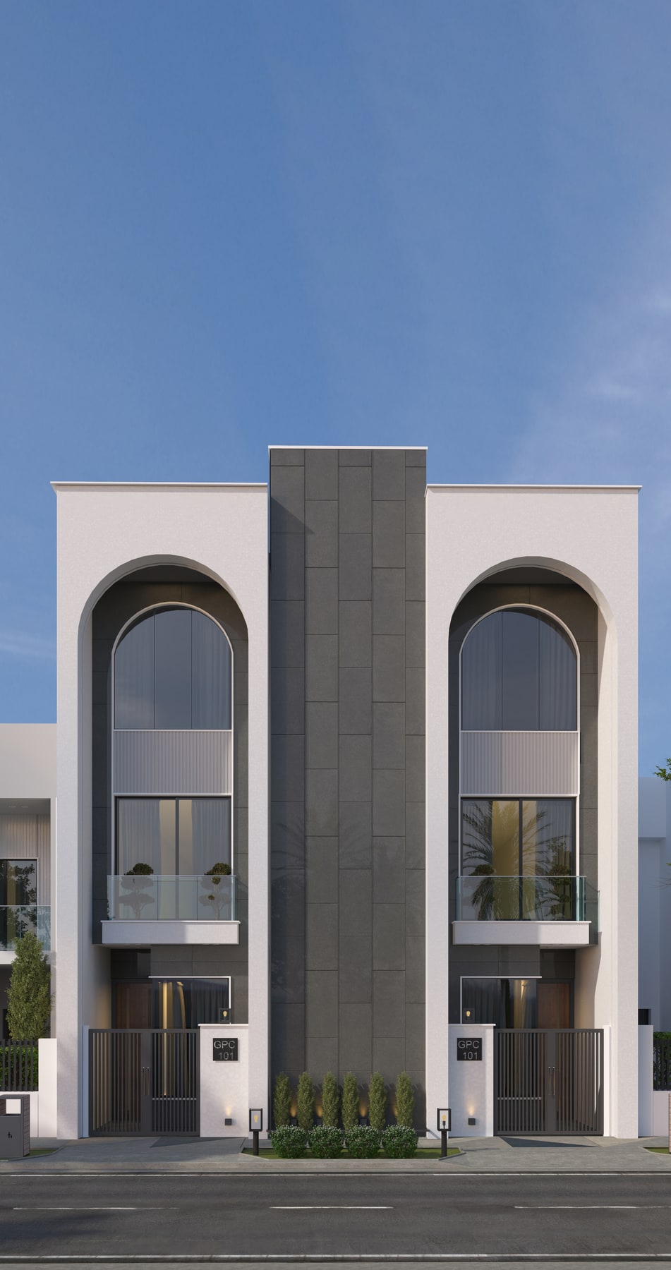 دار سكني بنوافذ مقوّسة ممتدّة — 2