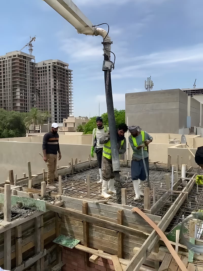 توزيع الخرسانة